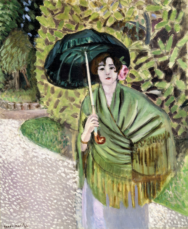 Woman with a Green Sunshade von Henri Matisse