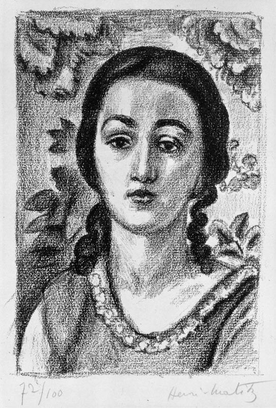 Young Girl with Brown Curls von Henri Matisse