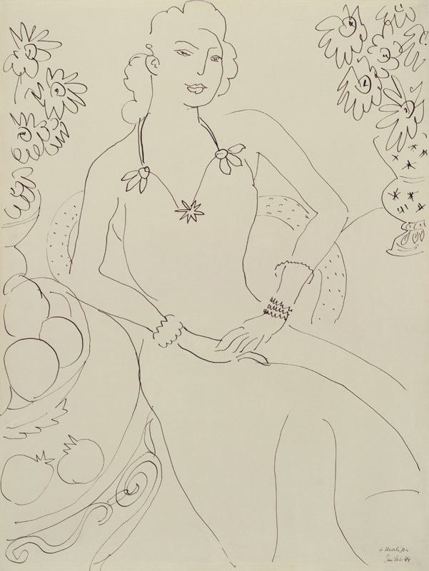 Drawing of a Seated Woman von Henri Matisse