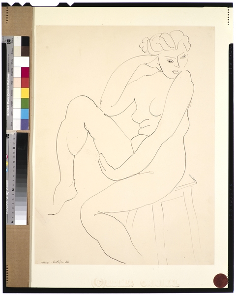 Nude Seated on a Stool von Henri Matisse