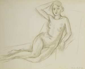 Nude Sitting on a Reclining Chair
