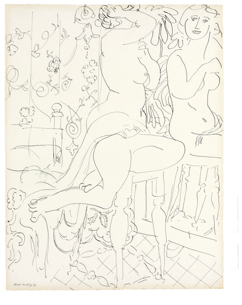 Nude reflected in the mirror von Henri Matisse
