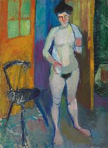 Nude with White Towel