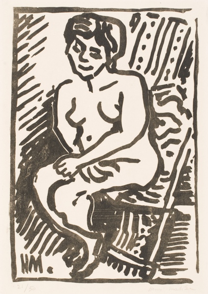 Nude Seated in a Folding Chair von Henri Matisse