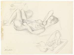 Nude Study, Covered Face