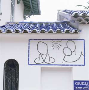 View of the Entrance and Roof of the Chapel of the Rosary at Vence-51