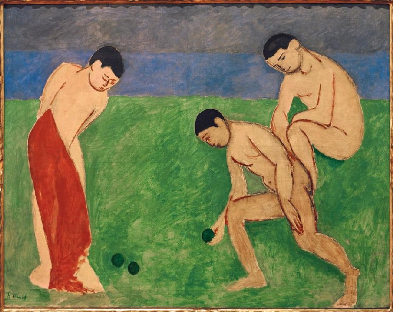 Boules players, ball game von Henri Matisse