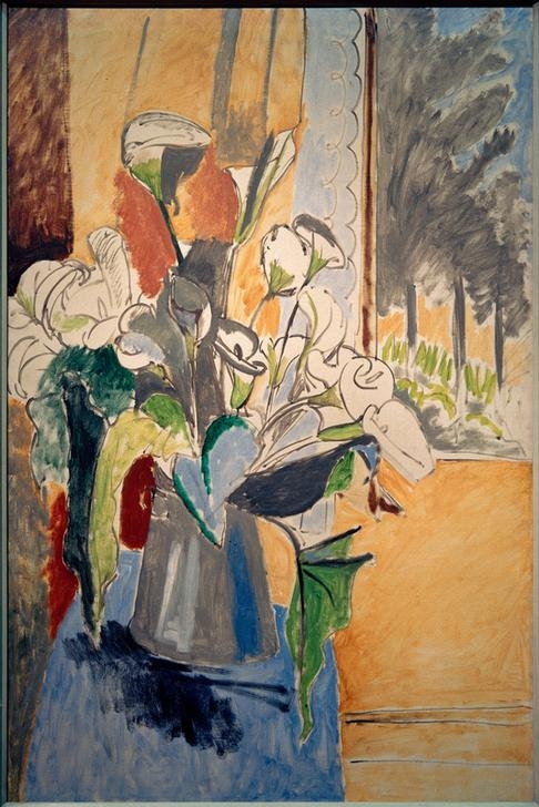 Calla Lilies Bouquet on the Veranda von Henri Matisse