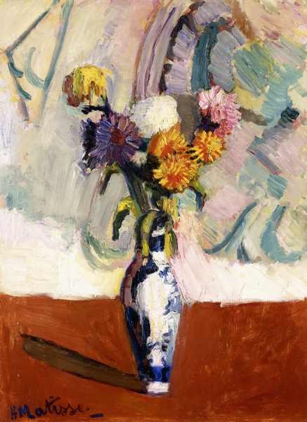Chrysanthemums in a China Vase von Henri Matisse