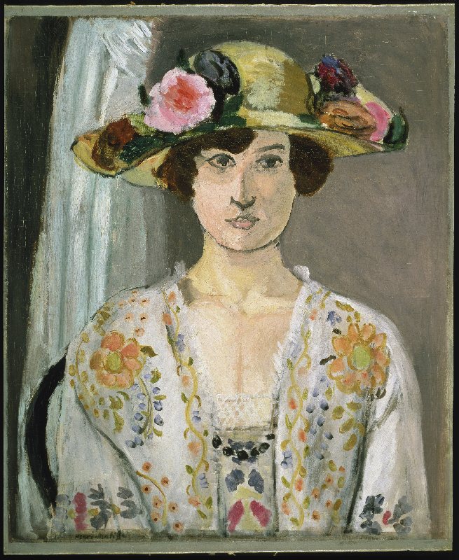 Lady with a Floral Hat von Henri Matisse