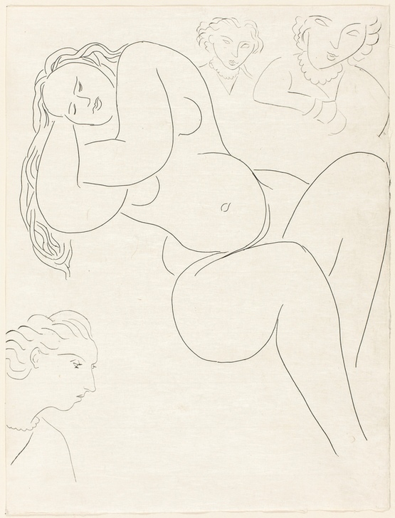 Le Sonneur, plate eight from Poesies de Mallarmé von Henri Matisse