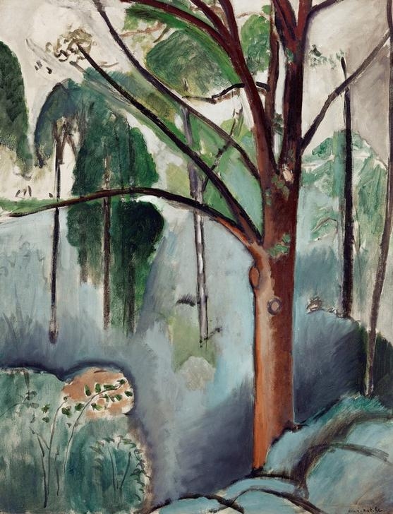 Trees at the Lake in Trivaux von Henri Matisse