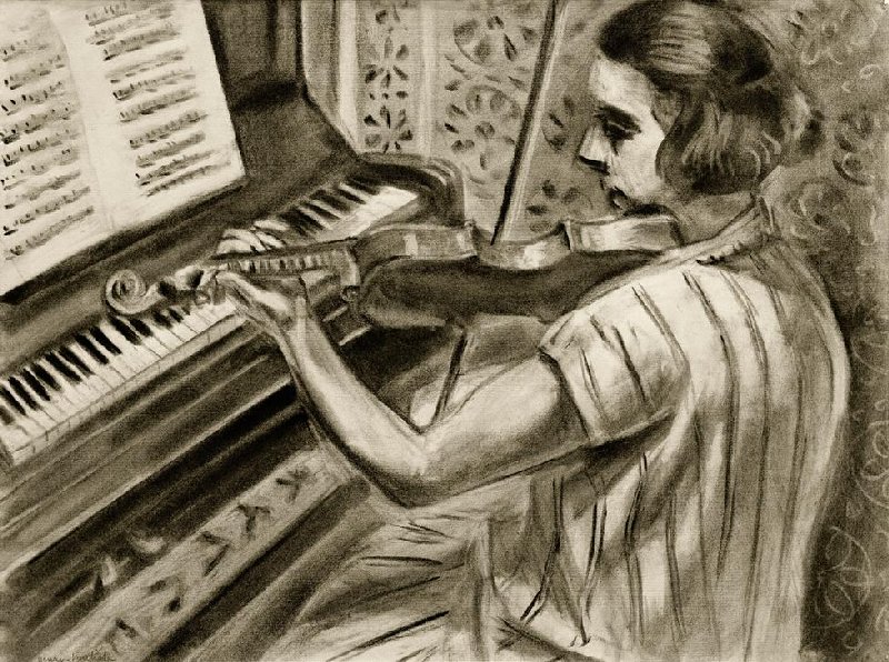 A Young violinist in Front of a Piano von Henri Matisse