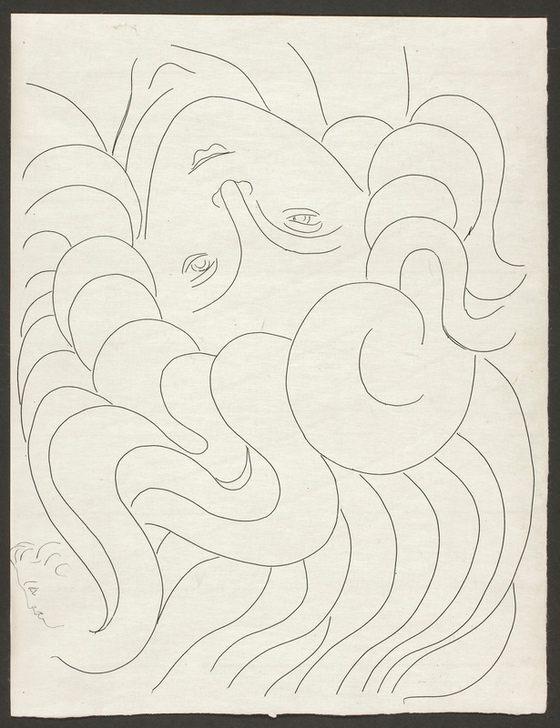 A Few Sonnets: "With her Pure Nails...", plate 25 from Poesies de Mallarmé von Henri Matisse