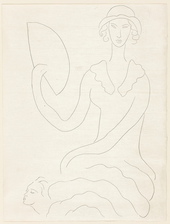Eventail de Madame Mallarmé, plate 20 from Poesies de Mallarmé von Henri Matisse