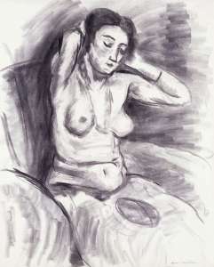 Woman Restyling her Hair