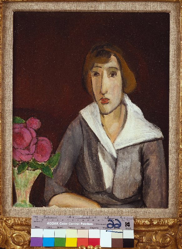 Portrait of a Woman with Roses von Henri Matisse