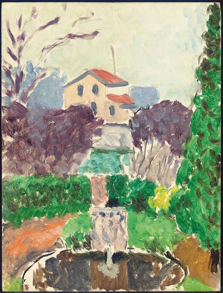 Garden of the artist at, Issy-les-Moulineaux von Henri Matisse