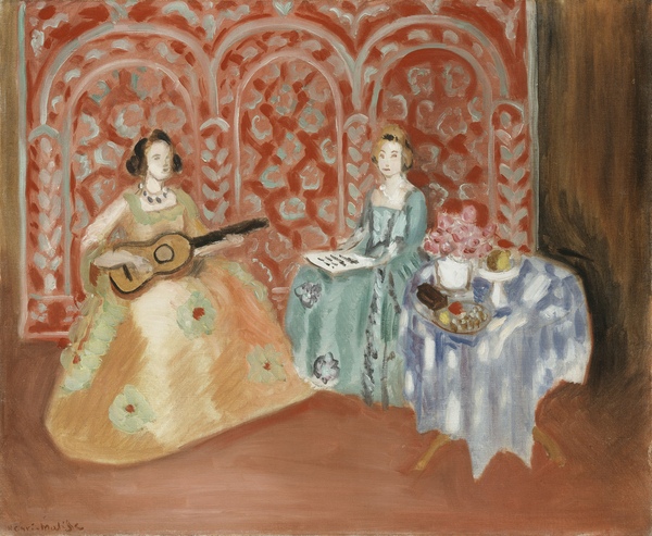 Interior - Two figures (Musicians) von Henri Matisse