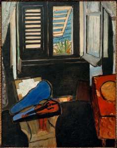 Interior with violin