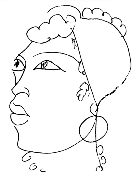 Jeanne Duval, illustration for Les Fleurs du Mal by Charles Baudelaire von Henri Matisse