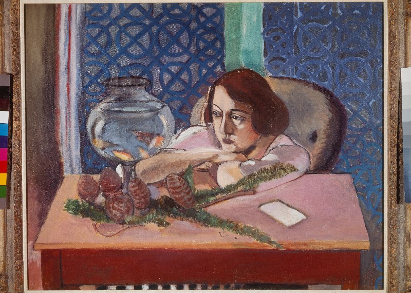 Young Woman at the Goldfish Bowl von Henri Matisse