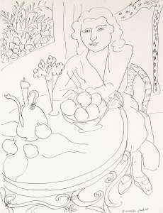 Young Woman at the Table