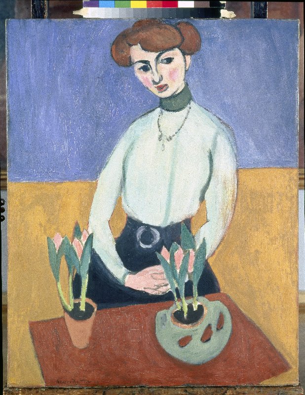Young Woman with Tulips von Henri Matisse