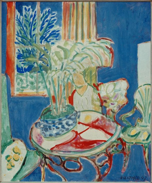 Small Interior in blue von Henri Matisse