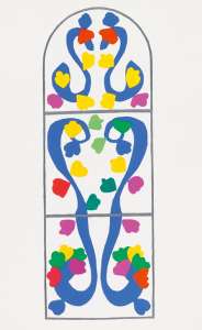 Set of eight color lithographs