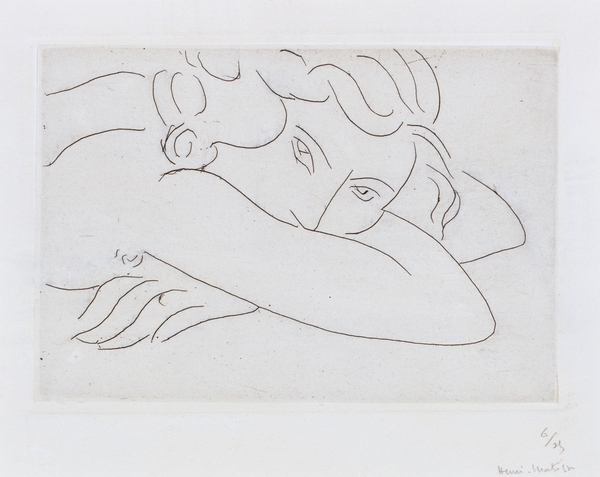 Head and Arms of Reclining Nude von Henri Matisse