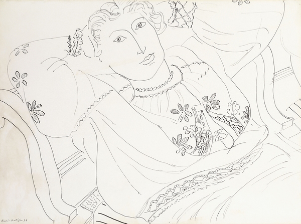 Lydia in a Romanian Blouse von Henri Matisse