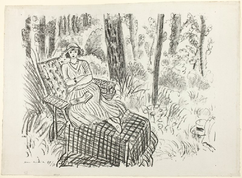 Girl on a Chaise von Henri Matisse