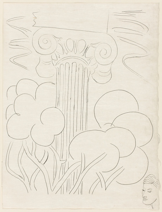 Plusieurs Sonnets: "A la nue accablante...", plate 29 from Poesies de Mallarmé von Henri Matisse