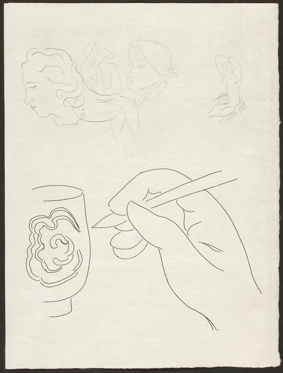 Weary of Bitter Rest, plate seven from Poesies de Mallarmé von Henri Matisse