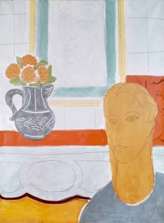 Ochre head von Henri Matisse