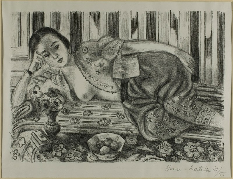 Odalisque in Red Satin Pantaloons von Henri Matisse