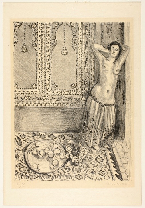 Odalisque Standing with Fruit Tray von Henri Matisse