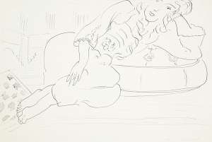 Odalisque checkerboard, cushion