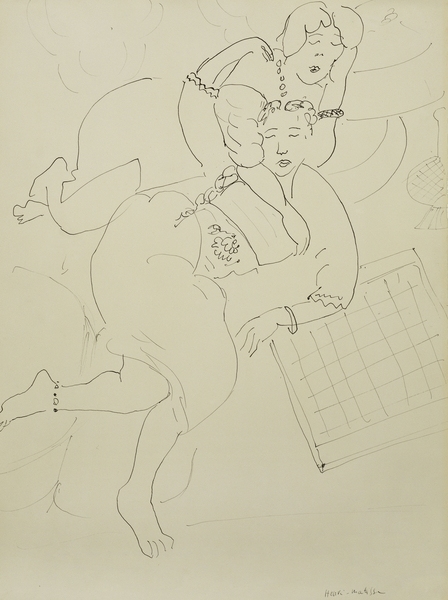 Odalisques with Checkerboard von Henri Matisse