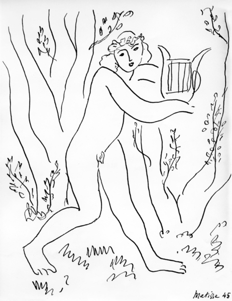 Orpheus and his lyre von Henri Matisse