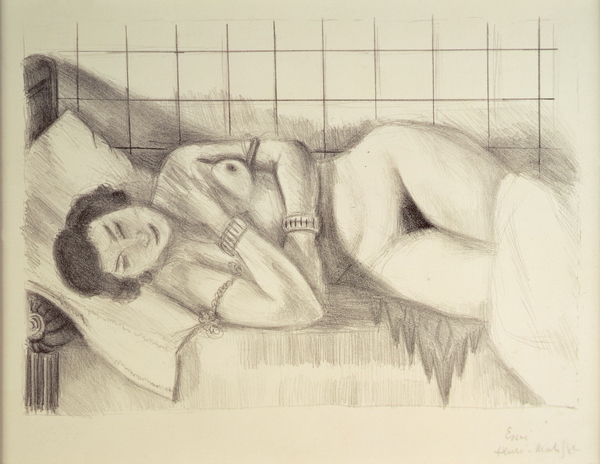 Figure Endormie, Chale sur les Jambes, one of five trial proofs von Henri Matisse