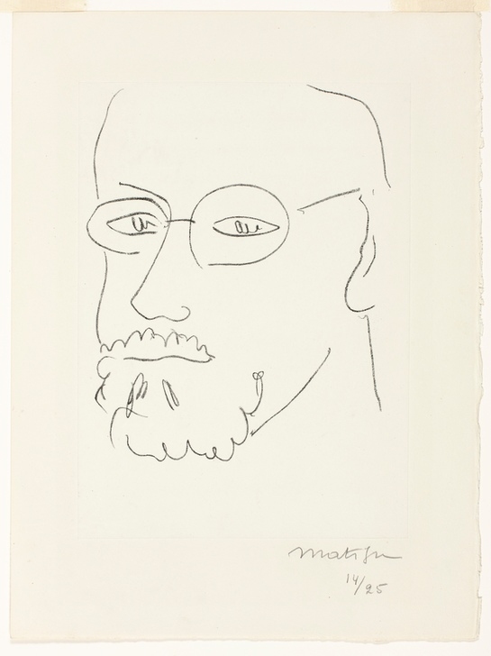 Self Portrait, Three-Quarter View von Henri Matisse