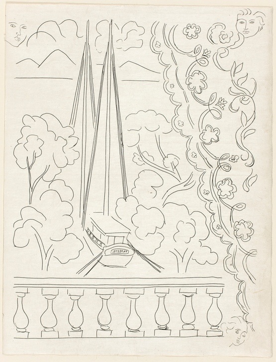 Soupir, plate five from Poesies de Mallarmé von Henri Matisse