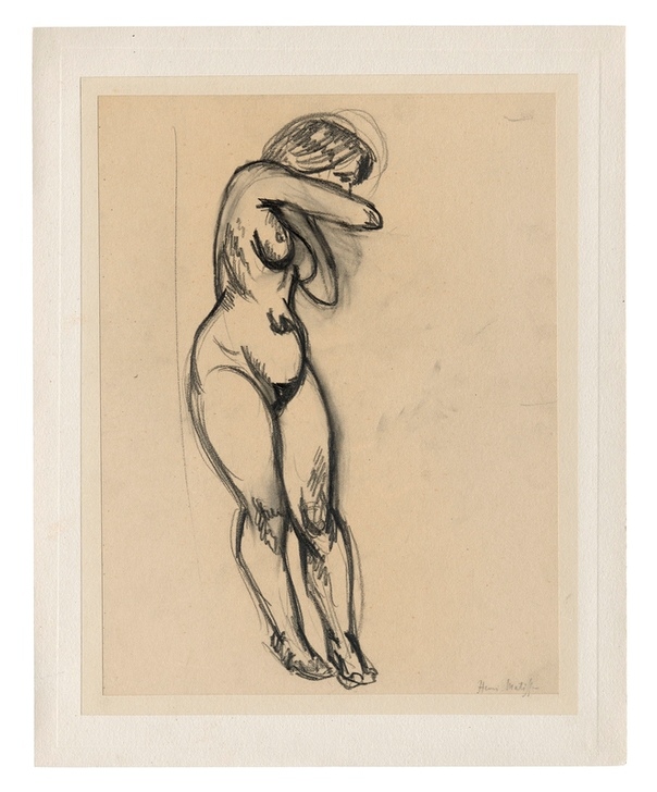 Standing Female Nude, Twisting toward Her Back von Henri Matisse