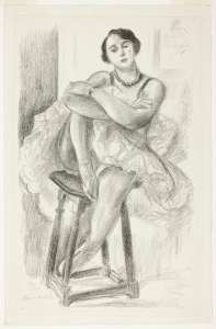 Dancer Seated on a Stool, from Ten Dancers