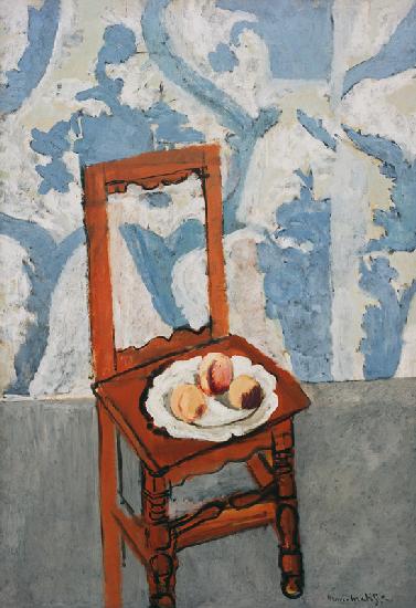 Chair with peaches