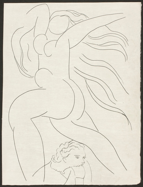 Toast, plate one from Poesies de Mallarmé von Henri Matisse