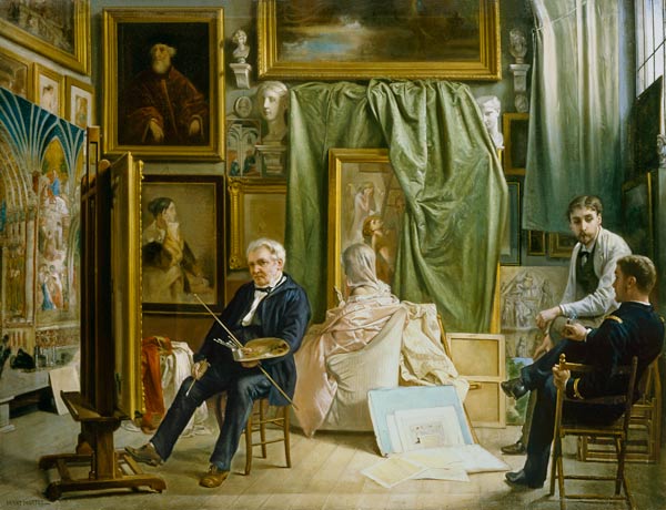 Im Atelier des Künstlers. von Henri Mottez