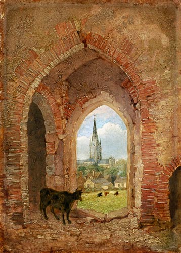 View through the Archway of the Cow Tower, Norwich von Henry Ninham